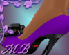 MB Black Purple Heels