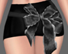 Bow Mini Skirt Black