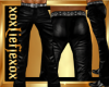 [L] Black leathers M