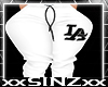 X Gina La White Joggers