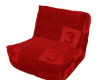 Red bean bag chair