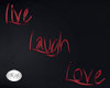 Live Laugh Love Red