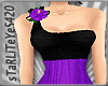 *Corsage Dress Purple*