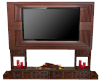 Wood Fireplace Tv