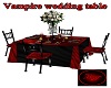 Vampir wedding table