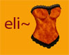 eli~ orange corset