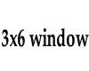 3x6 window pane