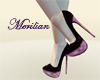 Purple glass heels