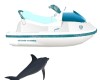 Frozen jet ski + dolphin