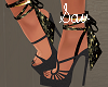 Black/Gold Heels