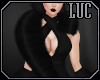 [luc] Black Fur Scarf