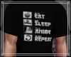 Eat Sleep Anime T-shirt