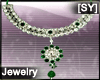 [SY]Green net necklace