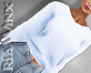 Ice Blue Fluffy Sweater