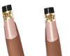 Gold Nebulix Nails