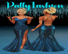 [PF] Aqua Shimmer Gown