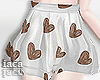 Kid Brown Heart Skirt