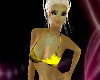 yellow rave bikini top