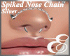 SPIKES NOSE CHAIN SILVER
