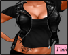 black leather jacket
