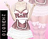 ! Pink maid full outfit