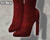 S' Red Suede Boots