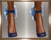Blue Low Heels