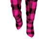 PINK PLAID BOOTZ