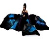 Black and Blue Cushions