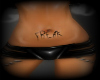 Belly tattoo FREAK