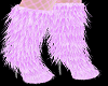 H/Fur Boots Pink