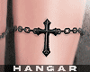 H. Cross Garters Black