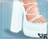 V | White rope heels
