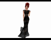 Black sparkle dress long