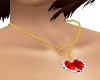 Heart love necklace