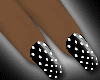 Black & White Dots Nails