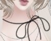 NNN. Black Ribbon Choker
