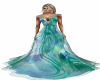 Babydoll Teal Gown