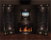 RH Winter home fireplace