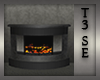 T3 LeatherBnd Fireplace