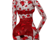 Vi Red roses dress