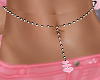 Pink Hearts Belly Chain
