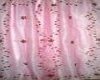 pink curtains with flowe