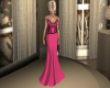 Hot Pink and Black Gown