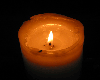 Orange Pillar Candle Ani