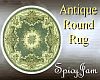 Antq Round Rug Green