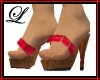 ~L~Red Platform Sandals