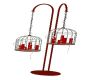 Red candle stand