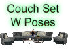 Blk Couch Set With Poses