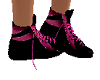 black n pink shoes